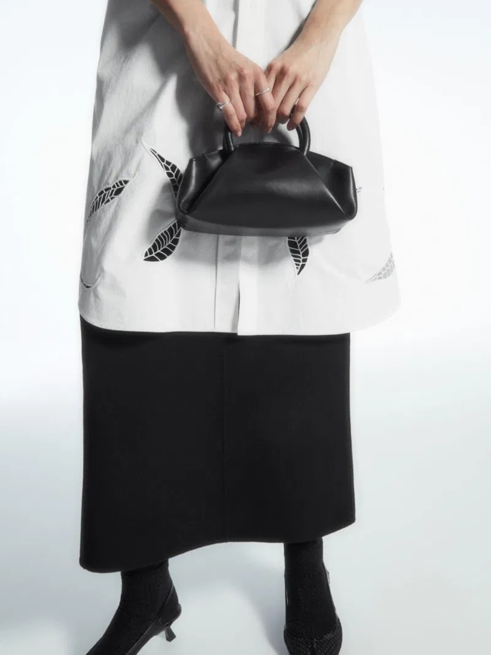 COS Leather Fold Micro Tote